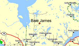 Carte de la BaieJames